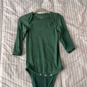 Kyte BABY Forest Green Long Sleeve Bodysuit
